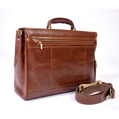 Alberto Bellucci Roma Florence Double Gusset Briefcase