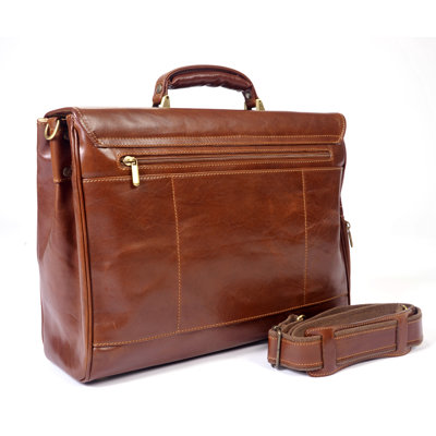 Alberto Bellucci Roma Florence Double Gusset Briefcase