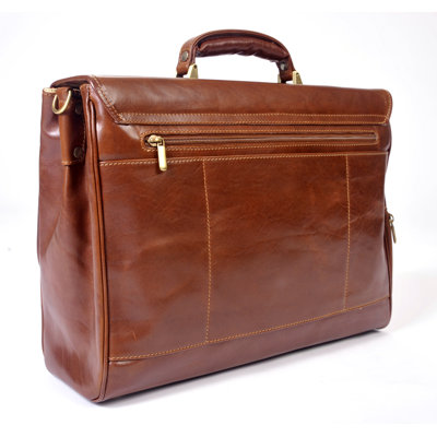 Alberto Bellucci Roma Florence Double Gusset Briefcase