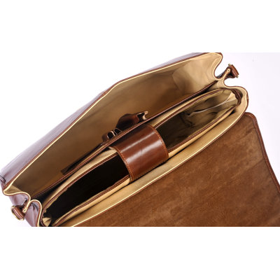 Alberto Bellucci Roma Florence Double Gusset Briefcase