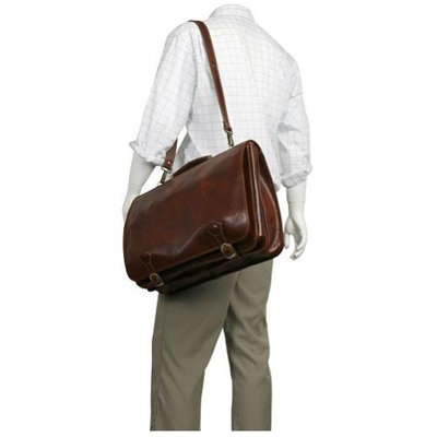 Alberto Bellucci Verona Florence Briefcase in Brown