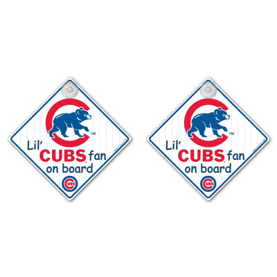 Team Pro-Mark MLB Lil Fan on Board Sign (Set of 2)
