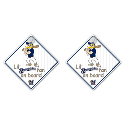 Team Pro-Mark MLB Lil Fan on Board Sign (Set of 2)