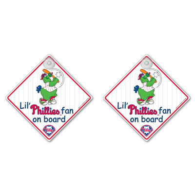 Team Pro-Mark MLB Lil Fan on Board Sign (Set of 2)
