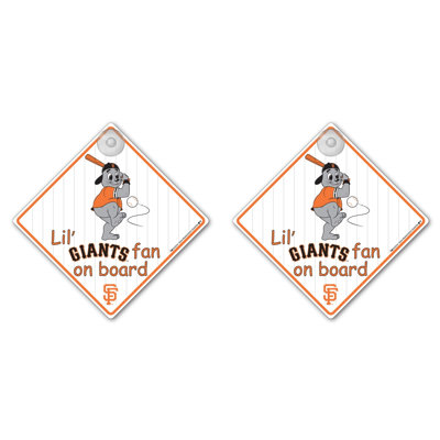 Team Pro-Mark MLB Lil Fan on Board Sign (Set of 2)