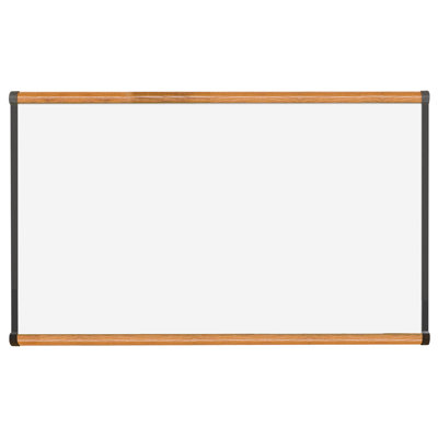CommClad 48" x 96" Thermal-Fused Melamine Whiteboard with Trim