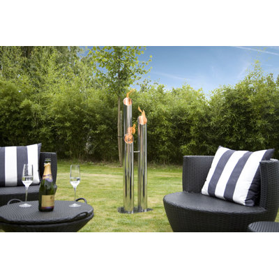 Bio-Blaze Outdoor Pipes Fire Columns