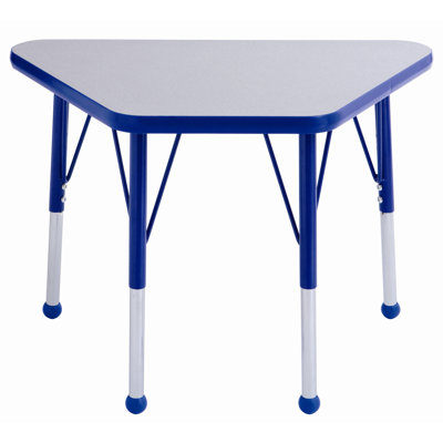 ECR4kids 20" x 33" Trapezoid Learning Table in Maple