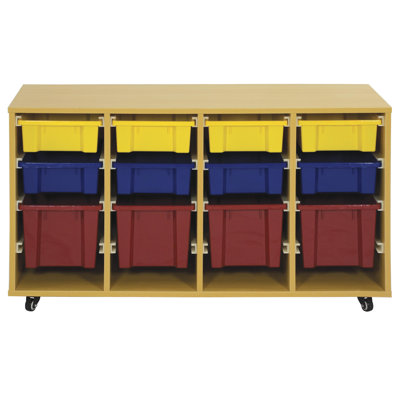 ECR4kids Storage Trolley with 12 Trays