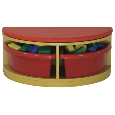 ECR4kids Half Circle Bench Reading Sectional