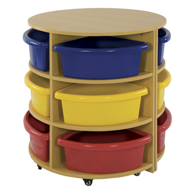 ECR4kids Two Piece Round High Storage Center