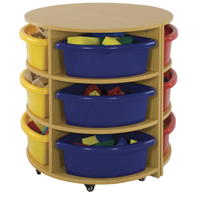 ECR4kids Two Piece Round High Storage Center
