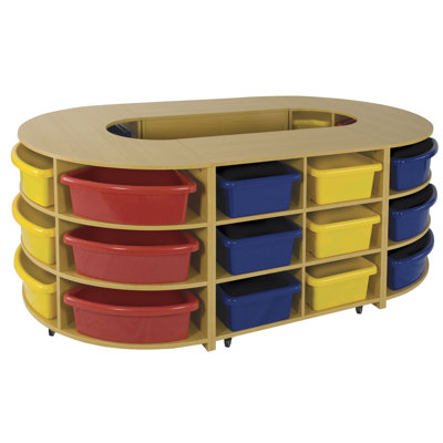 ECR4kids Four Piece Hollow High Storage Island