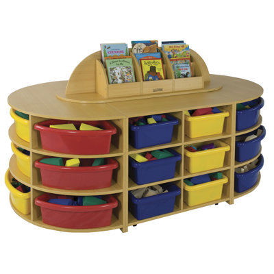 ECR4kids Five Piece High Storage Island