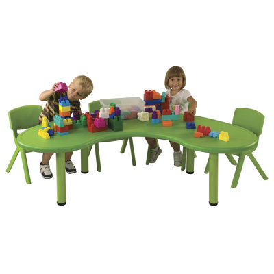 ECR4kids Kids Half Moon Table