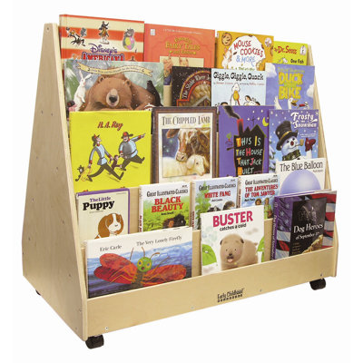 ECR4kids Mobile Two Sided Book Display Stand