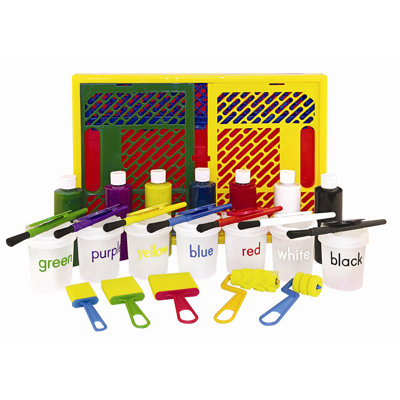 ECR4kids 27 Piece Paint Set in Large Storage Crate
