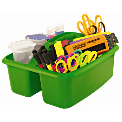 ECR4kids Two Compartment Large Plastic Art Caddy