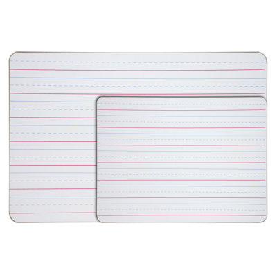 ECR4kids Dry-Erase Pupil Board - 12"x18" Ruled (10 Pack)