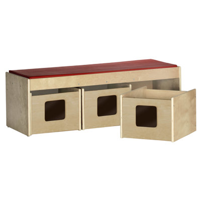 ECR4kids See & Store WoodClassroom Bench