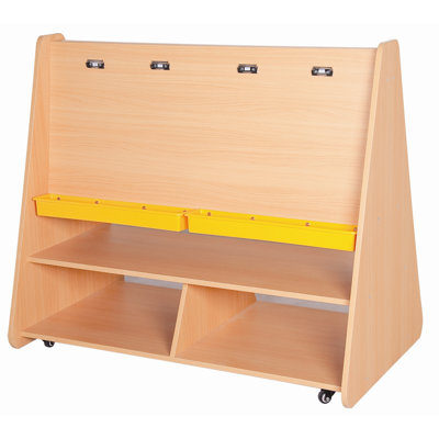 ECR4kids Large Two-Sided Easel with Storage