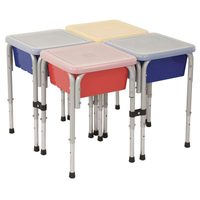 ECR4kids 4 Station Sand & Water Center w/Lids - Square