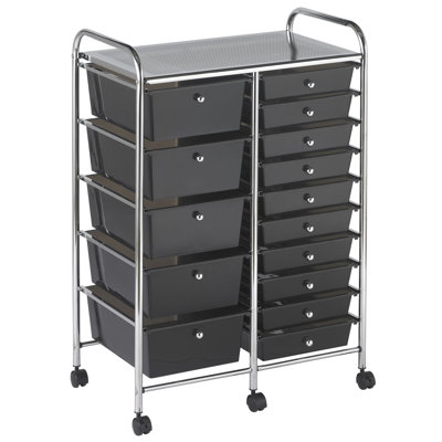 ECR4kids 15 Drawer Mobile Organizer