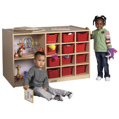 ECR4kids Double-Sided 12 Tray Cabinet without Bins