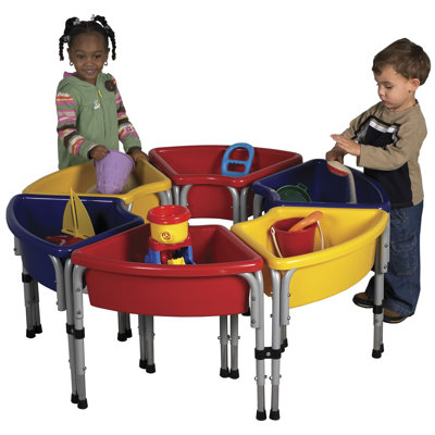 ECR4kids 6 Station Ellipse Sand & Water Center w/ Lids