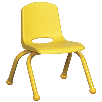 ECR4kids 10" Plastic Stack Chair with Matching Painted Legs