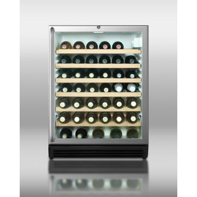 Summit Appliance Wine Cellar with Towel Bar Handle in Black