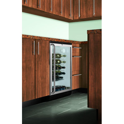 Summit Appliance Wine Cellar with Factory Installed Lock in Black