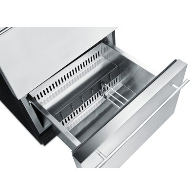 Summit Appliance Two Drawer All-Refrigerator for Built-in Use Auto Defrost