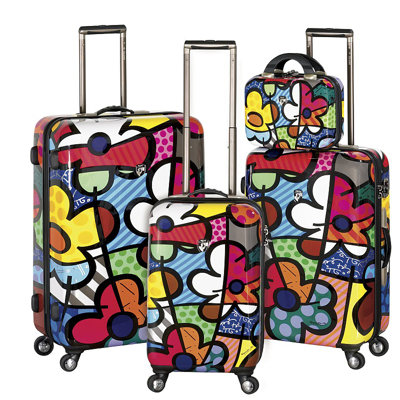 Britto Collection By Heys USA 4 Piece Spinner Luggage Set