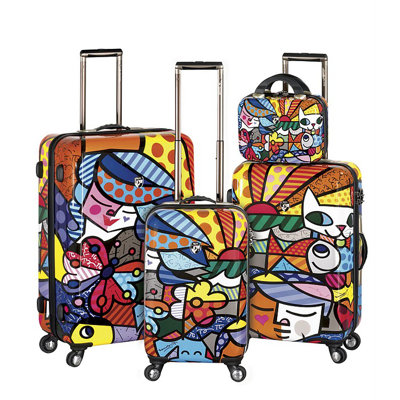 Britto Collection By Heys USA 4 Piece Spinner Luggage Set