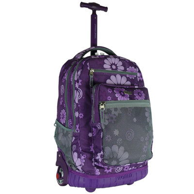 J World Sundance Rolling Backpack with Laptop Sleeve