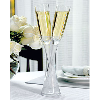 Cathys Concepts Champagne Flutes in a Vase