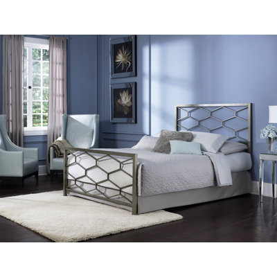 Click To Image : Camden Frost Cal King Metal Bed by Leggett & Platt Now