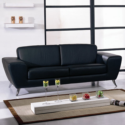 Hokku Designs Julie Leather Sofa