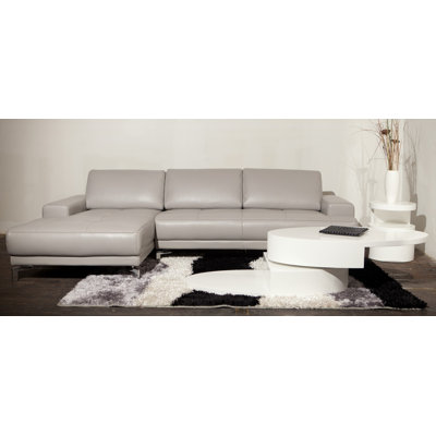Hokku Designs Urban Leather Left- Chaise Sectional