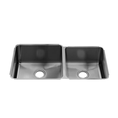 Julien Classic 35" x 19.5" Undermount Stainless Steel Double Bowl Kitchen Sink