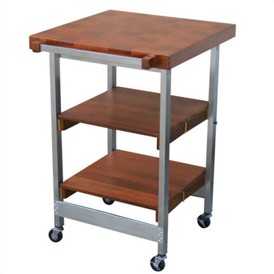 Oasis Concepts Kitchen Cart with Butcher Block Top