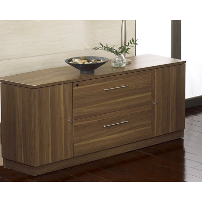 Jesper Office 63" Credenza with 2 Lateral Files and 2 Doors