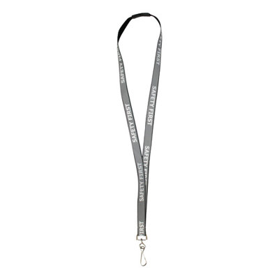 Baumgartens Reflective Lanyard, with Breakaway Clip, 36" L, Black
