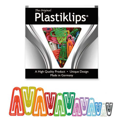 Baumgartens Plastic Paper Clips, Small, 1000/BX, Assorted Colors