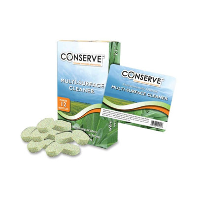 Baumgartens Conserve Multipurpose Cleaner Tablets, Sage Scented, 12 Tablets/Box, Green