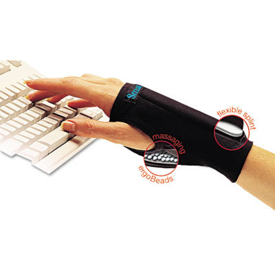IMAK PRODUCTS SmartGlove Wrist Wrap, Medium, Black, Large
