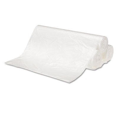 Whitehall Hi-Density Can Liners, 24 x 23, 6 mic, Clear, 20 Rolls of 50 Bags, 1000/Carton