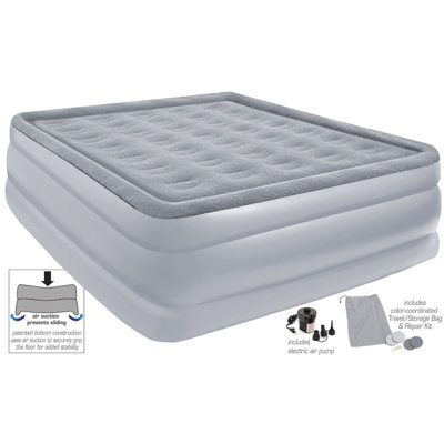 Pure Comfort Full Size Flock "Raised" Air Bed