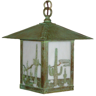 Arroyo Craftsman Timber Ridge Outdoor Hanging Lantern with Filigree
